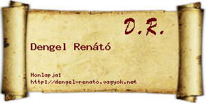 Dengel Renátó névjegykártya