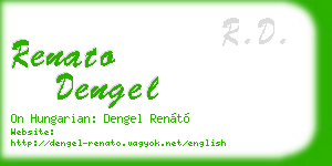 renato dengel business card