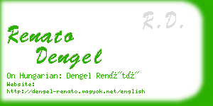 renato dengel business card